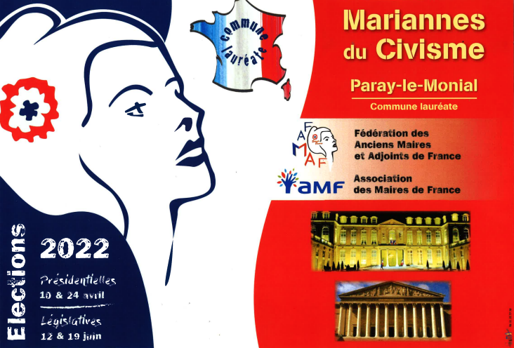 Paray-le-Monial, commune lauréate des Mariannes du Civisme