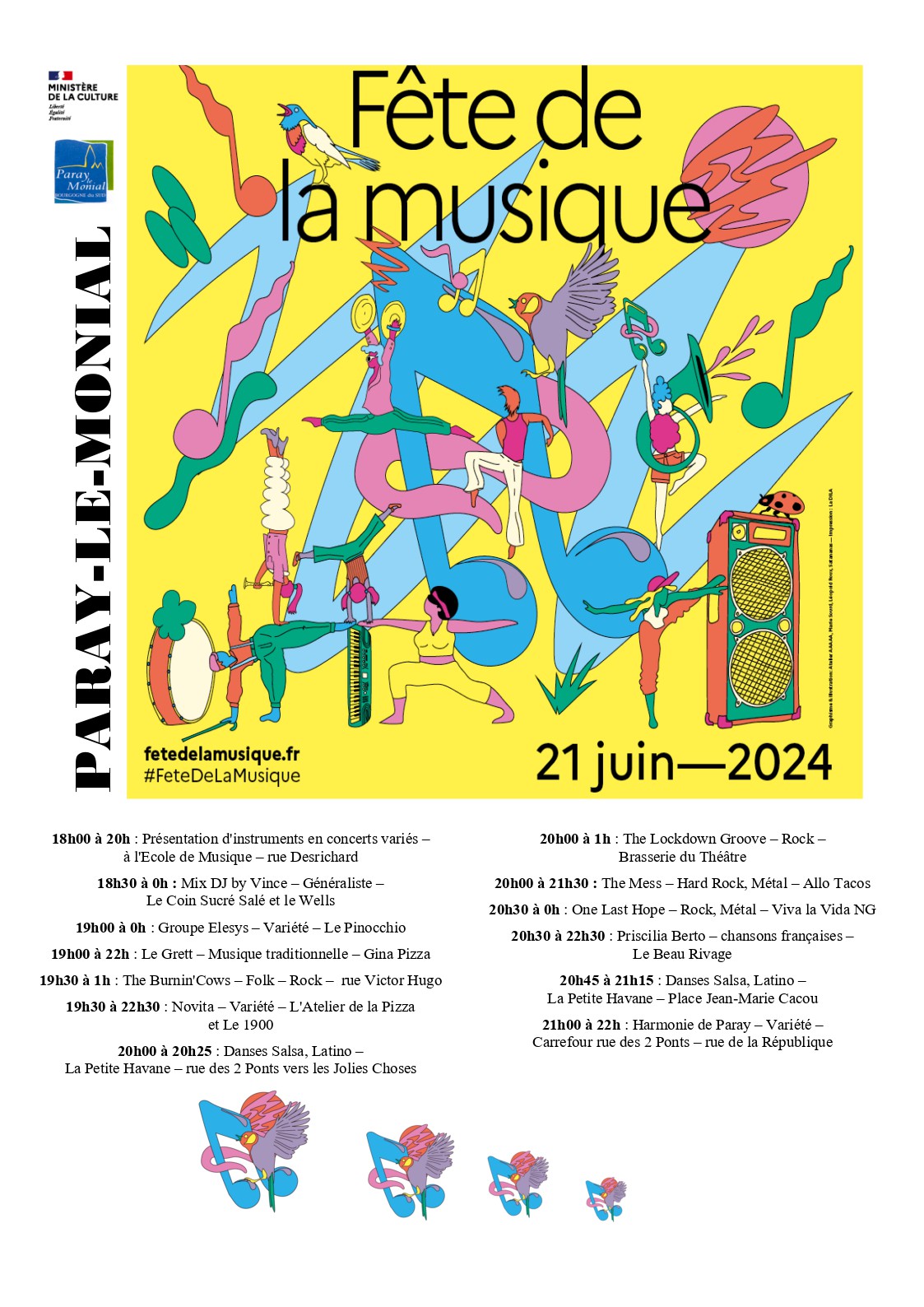 Programme Fête de la Musique