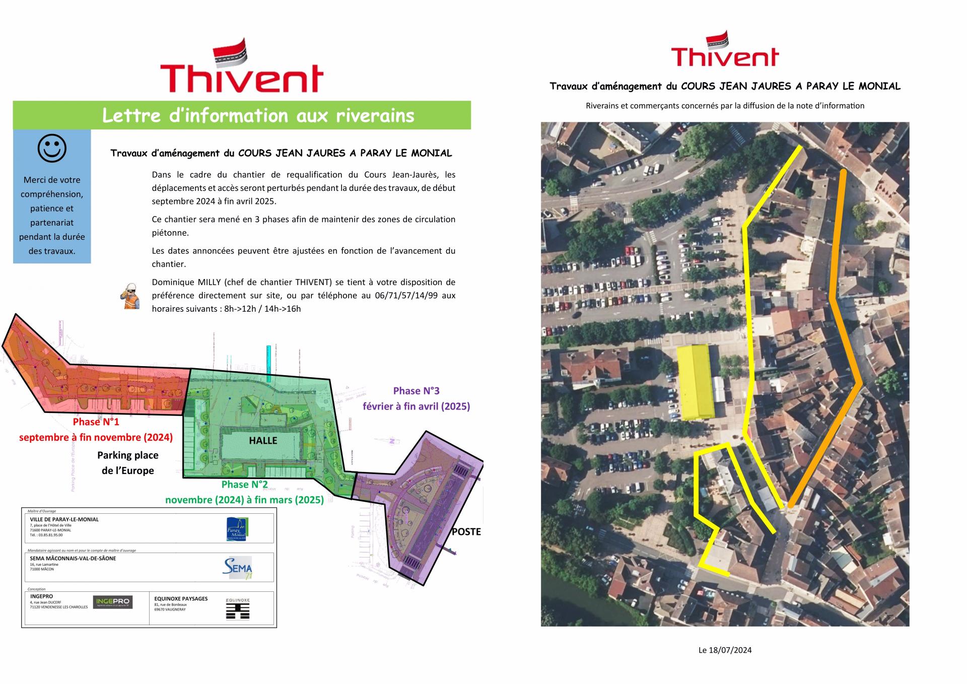 Aménagement du Cours Jean Jaurès à PLM Déroulé des travaux